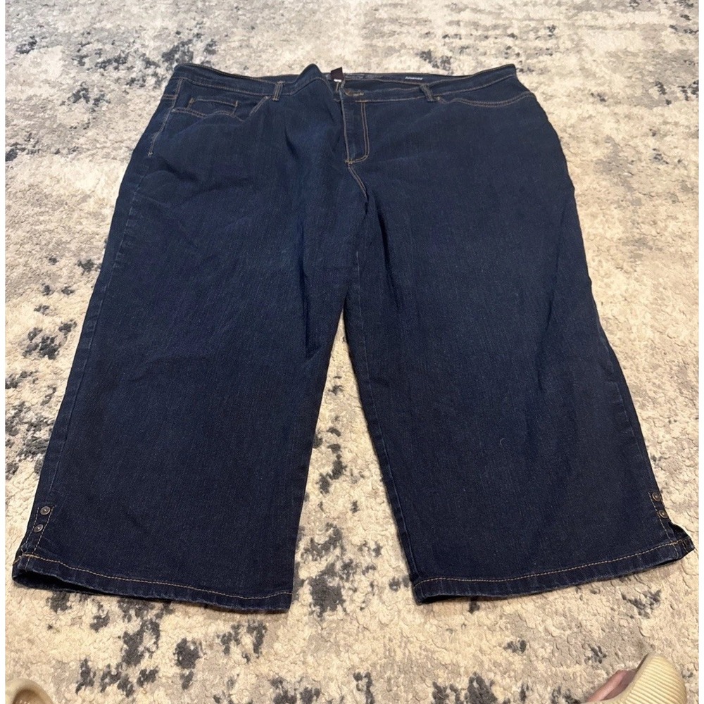 Gloria Vanderbilt Slimming Amanda Jeans Womens Capri Plus Size 24W